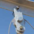 Support de poulie pour potence de manutention avec treuil câble Inox pour relevage de pompe 