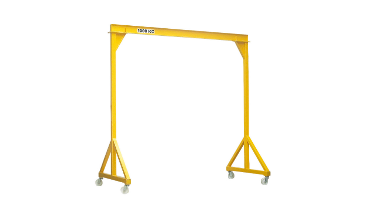 Portique de levage et manutention en acier pour atelier palan manuel ou électrique