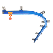 Monorail courbe