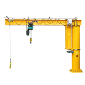 Full-rotation jib cranes